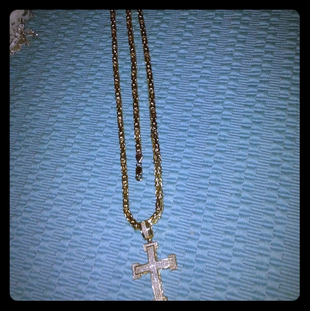 Fancy link 14k gold 60grams chain 71/2 bracelet